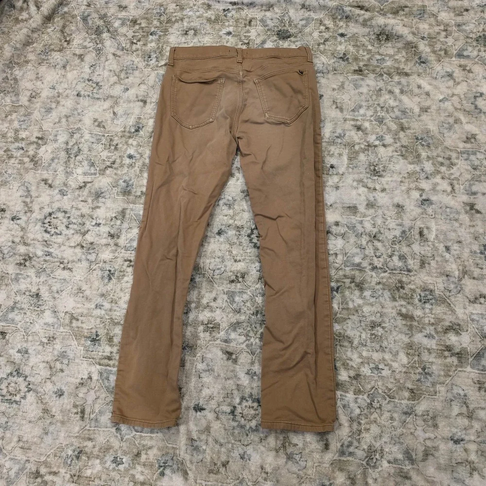 Banana Republic Mens Slim Fit 5-Pocket Pants Tan Khaki 32x32 Stretch Twill